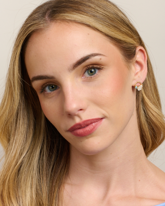 Green Flower Ring Bouquet Earrings Earrings Tiger Tree