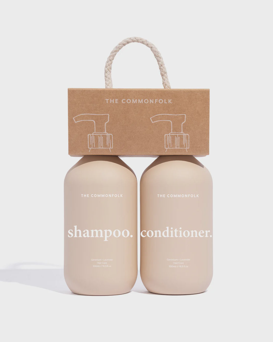 Keep It Simple Shampoo + Conditioner Kit - Nude Bath Commonfolk