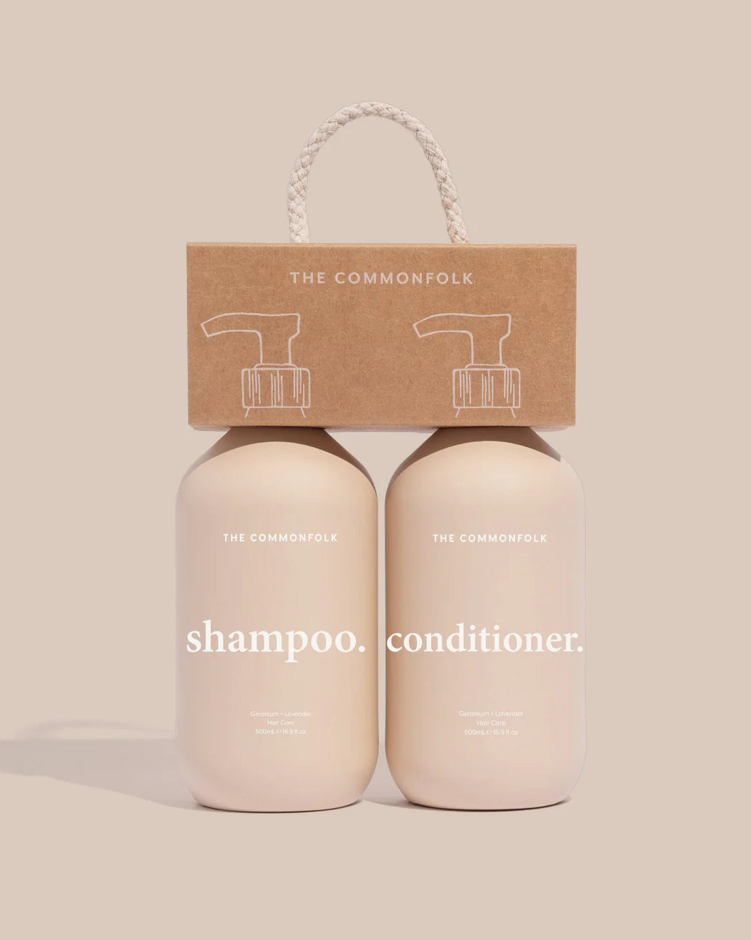 Keep It Simple Shampoo + Conditioner Kit - Nude Bath Commonfolk