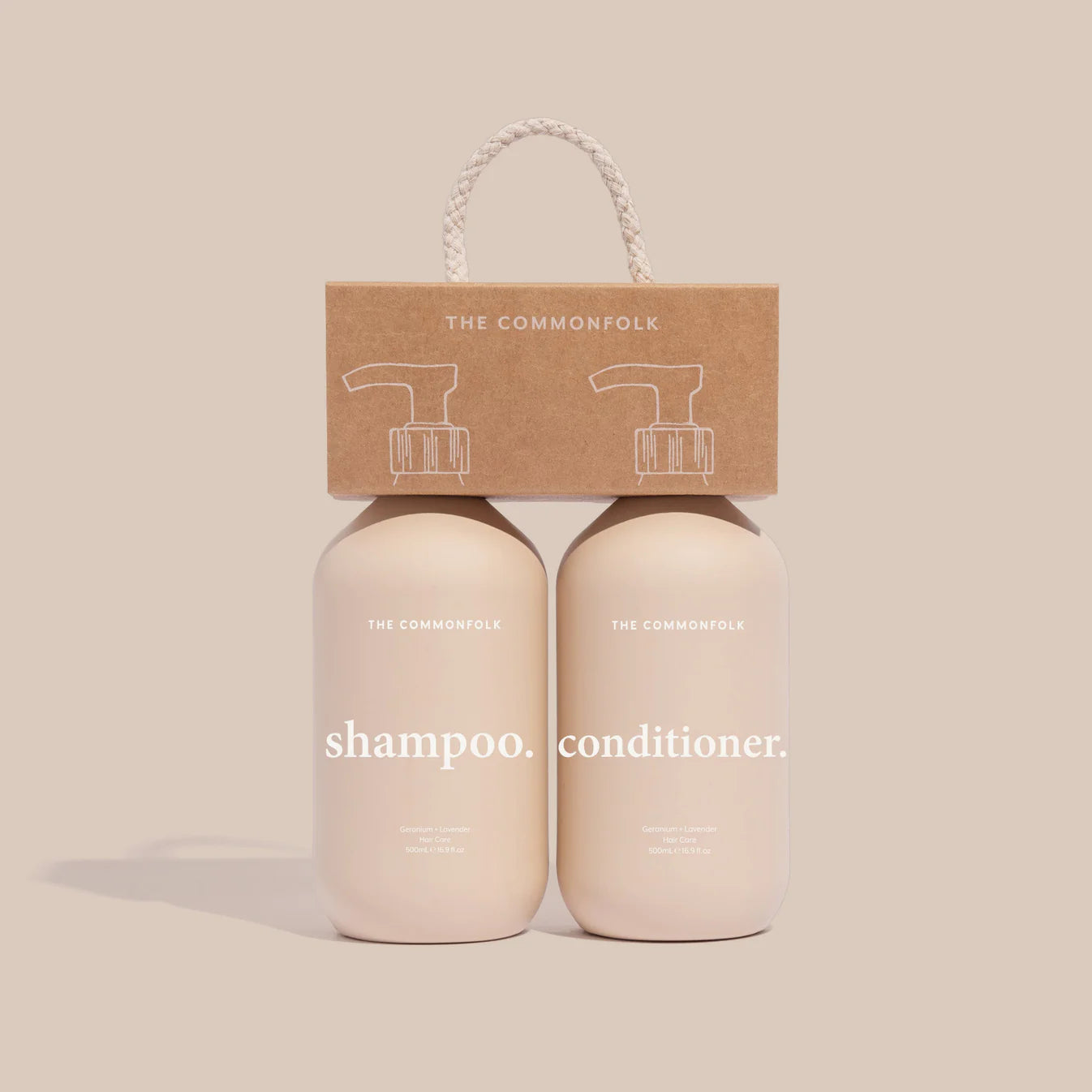 Keep It Simple Shampoo + Conditioner Kit - Nude Bath Commonfolk