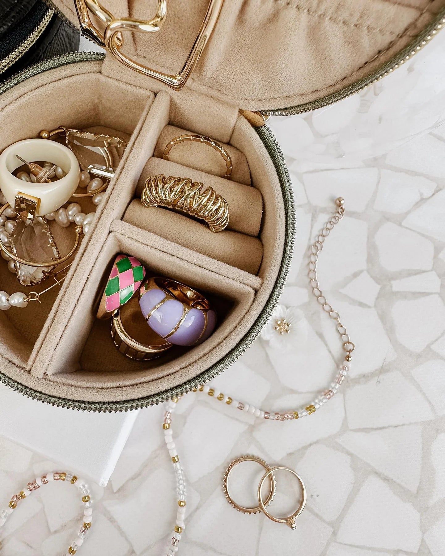 Sisco Jewellery Box - Pistachio - Global Free Style