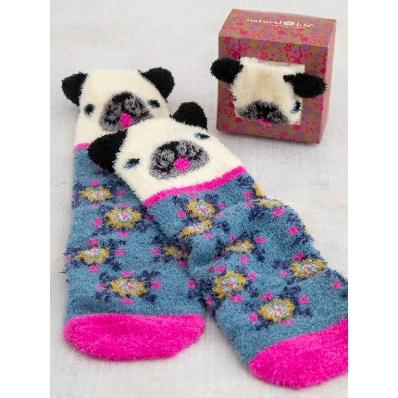 Socks Boxed Cozy Critter Cream Dog Socks Natural Life