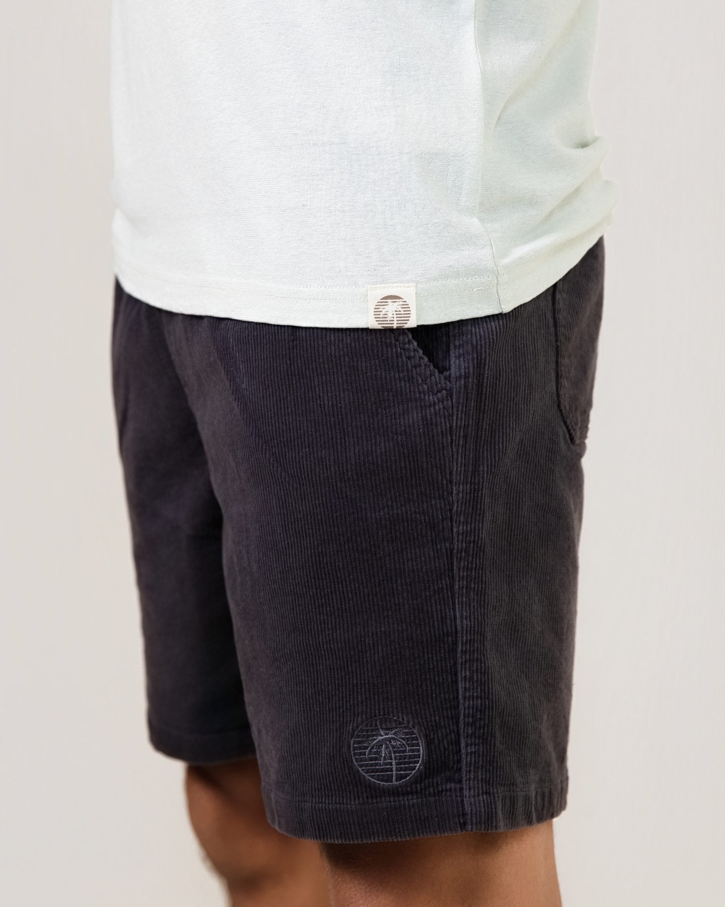 Steel Corduroy Shorts Mens Bottoms Skumi