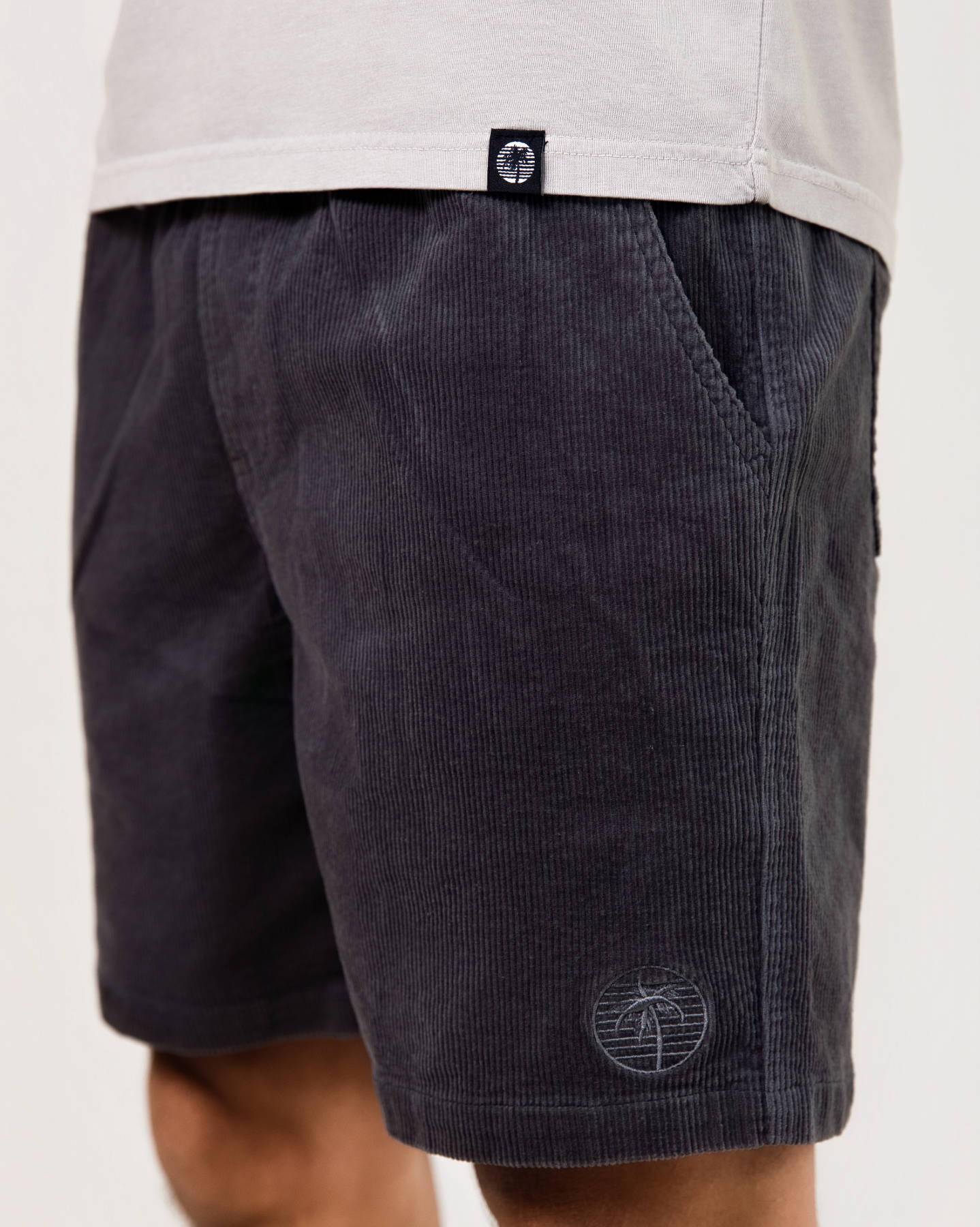 Steel Corduroy Shorts Mens Bottoms Skumi