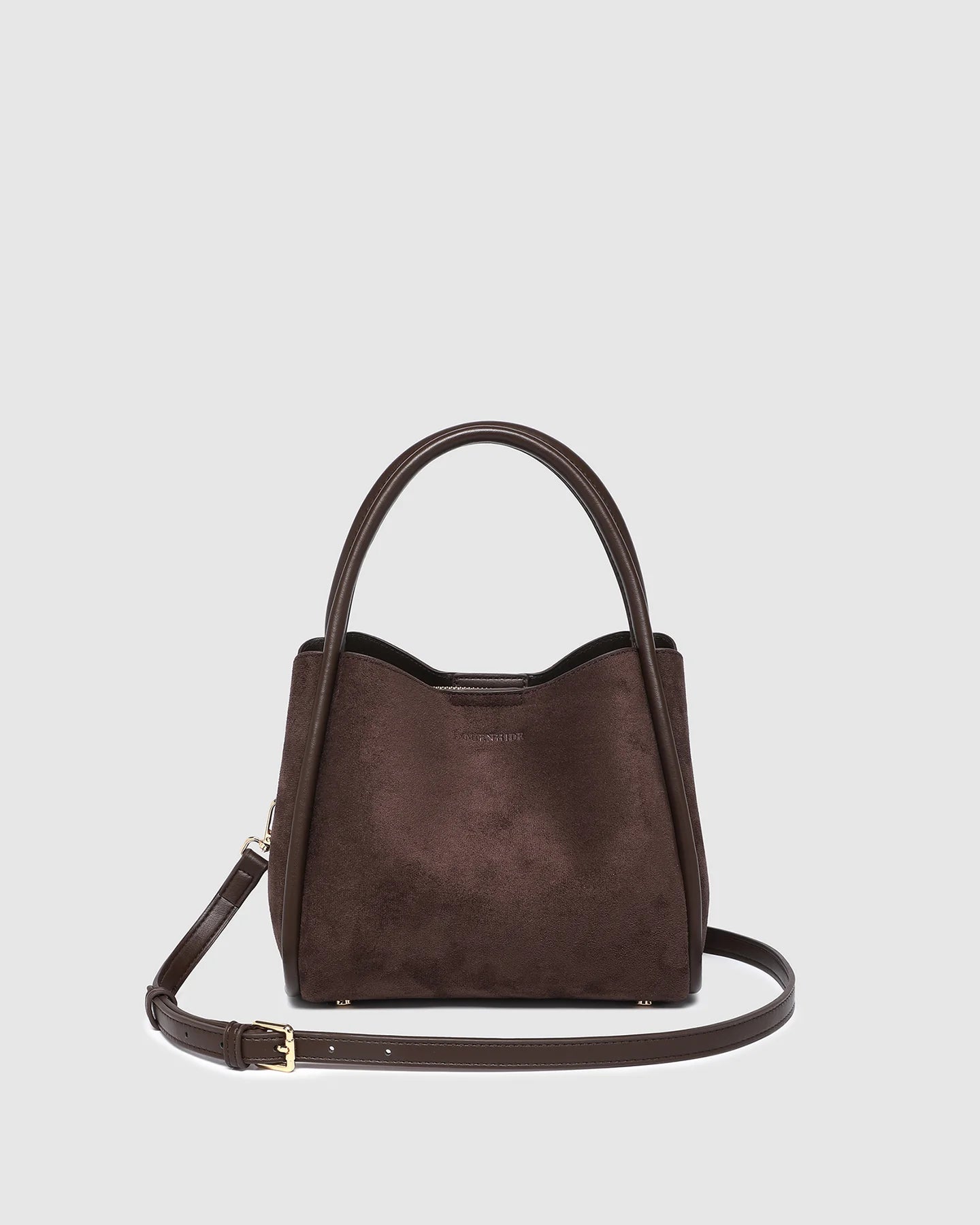 Steffie Suedette Mini Tote Bag - Chocolate - Global Free Style