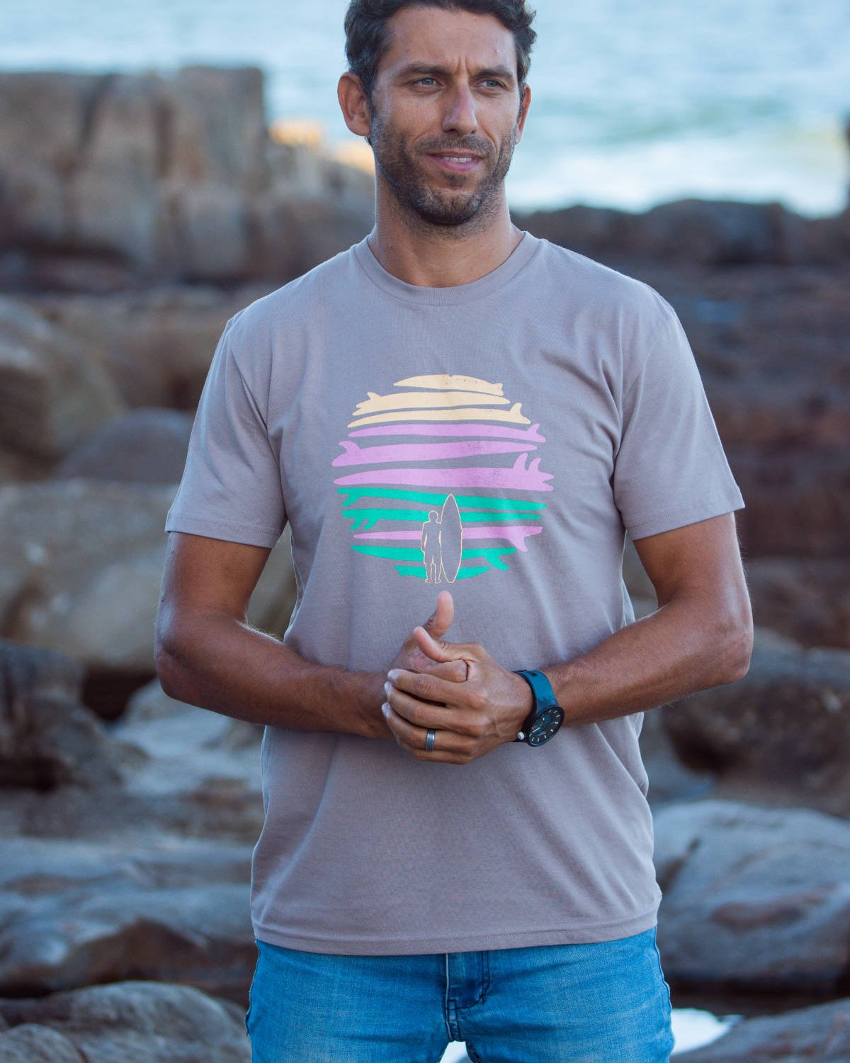 Surfboards Mushroom Mens T Shirt Mens Tops Skumi