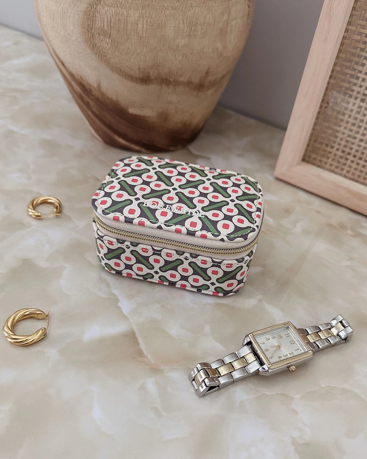 Suzie Jewellery Box - Retro Olive - Global Free Style
