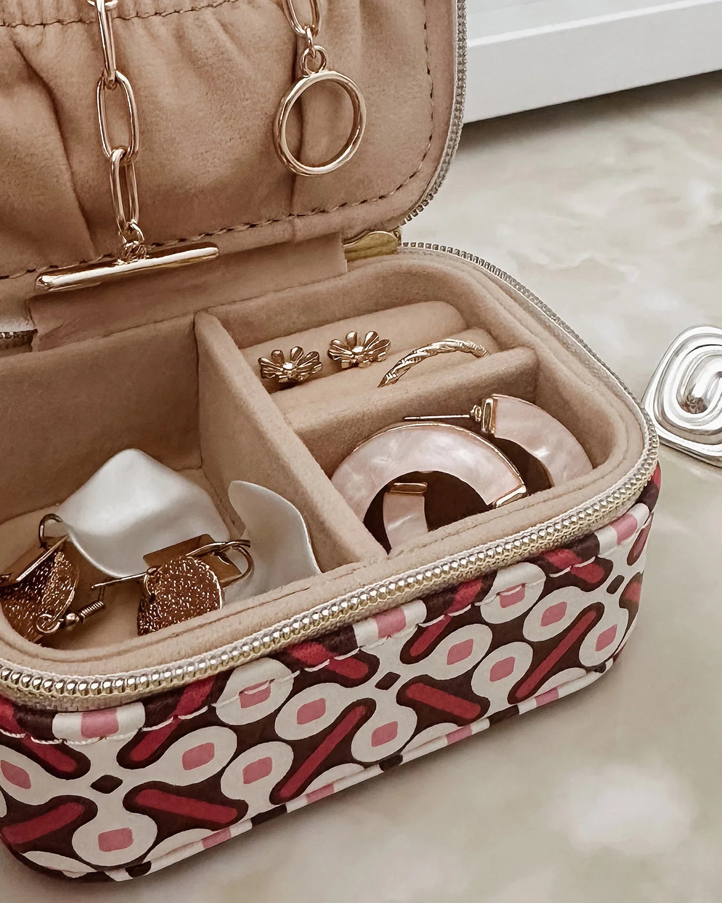 Suzie Jewellery Box - Retro Pink - Global Free Style