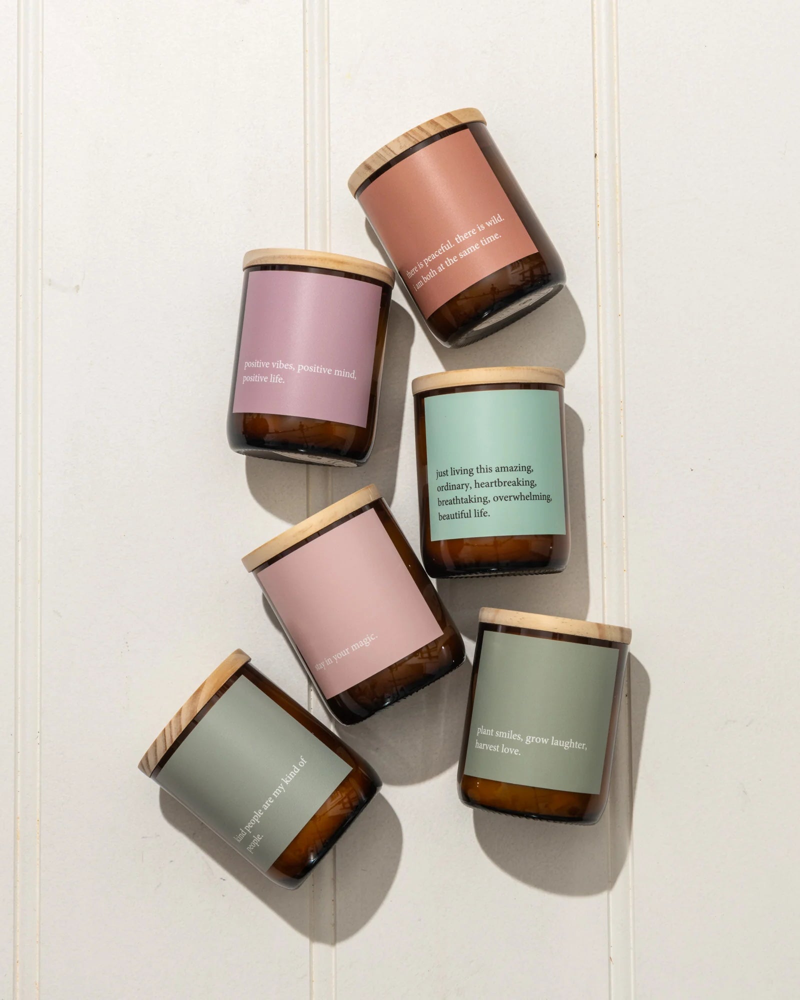 Heartfelt Quote Candle - smiles, laughter, love Gifts and Accessories Commonfolk