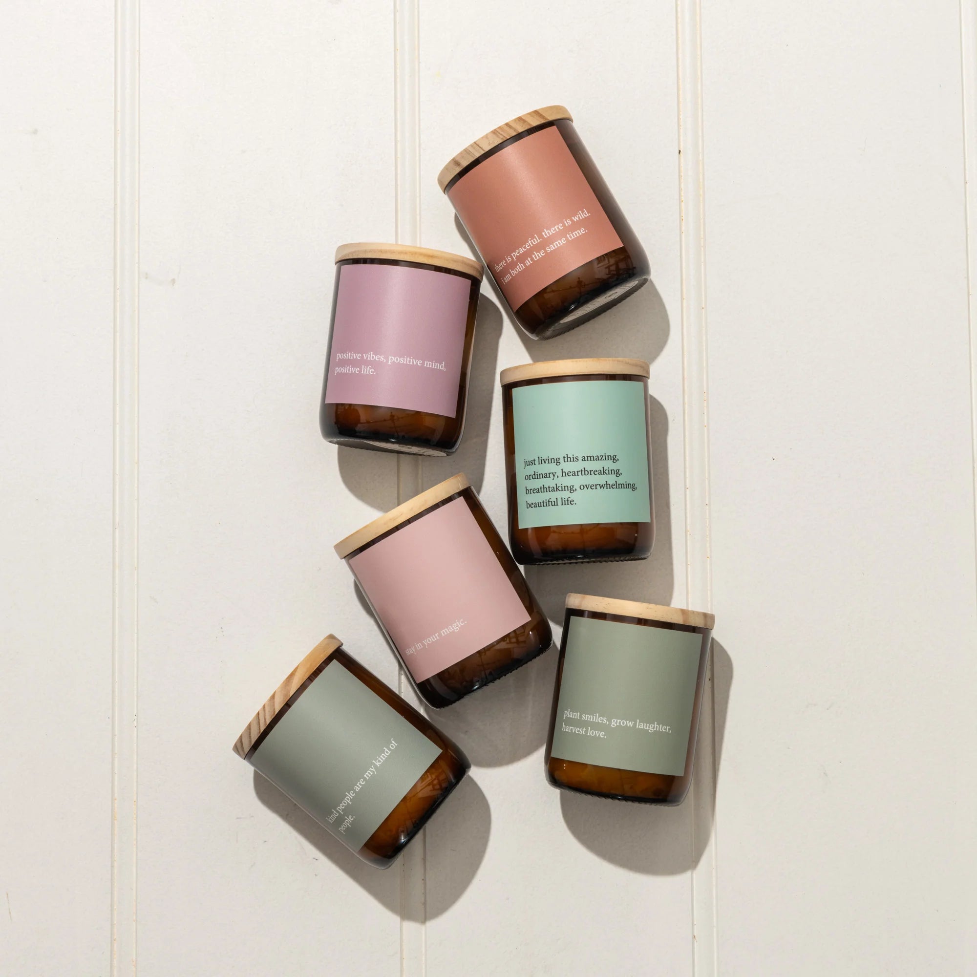 Heartfelt Quote Candle - smiles, laughter, love Gifts and Accessories Commonfolk