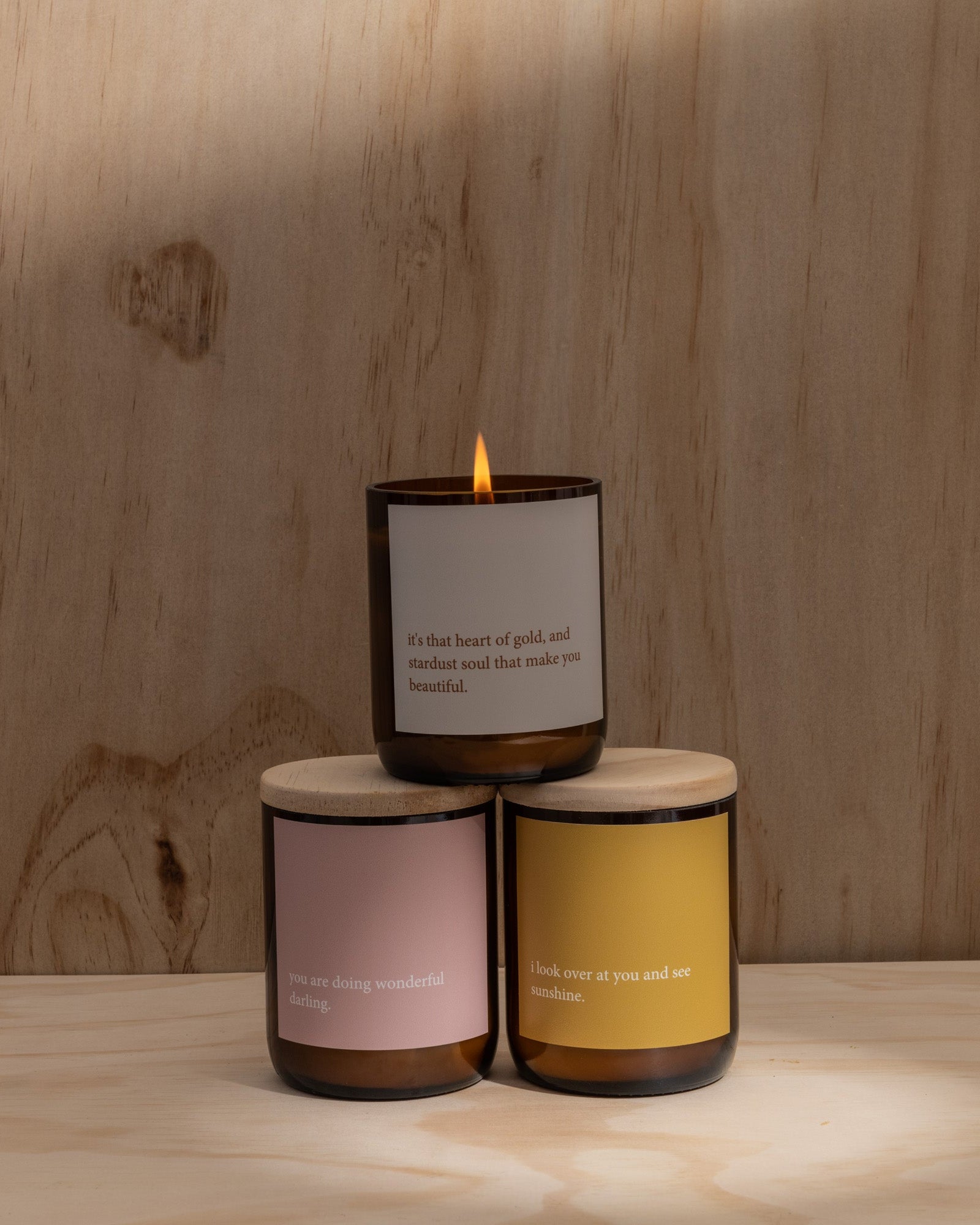 Heartfelt Quote Candle - Sunshine Gifts and Accessories Commonfolk