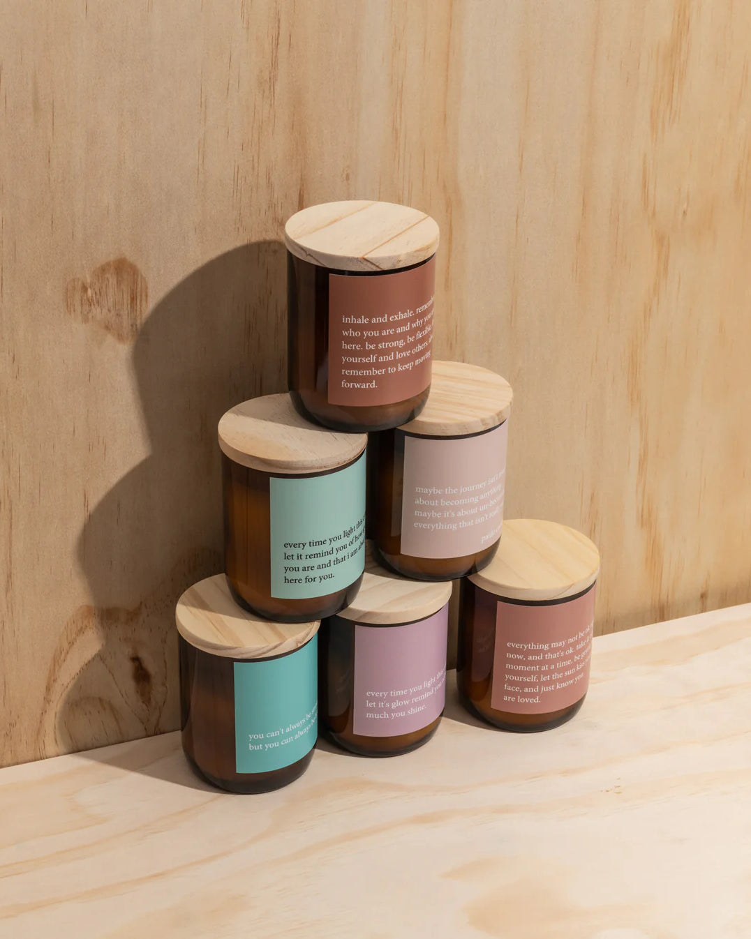 Heartfelt Quote Candle - positive vibes Gifts and Accessories Commonfolk