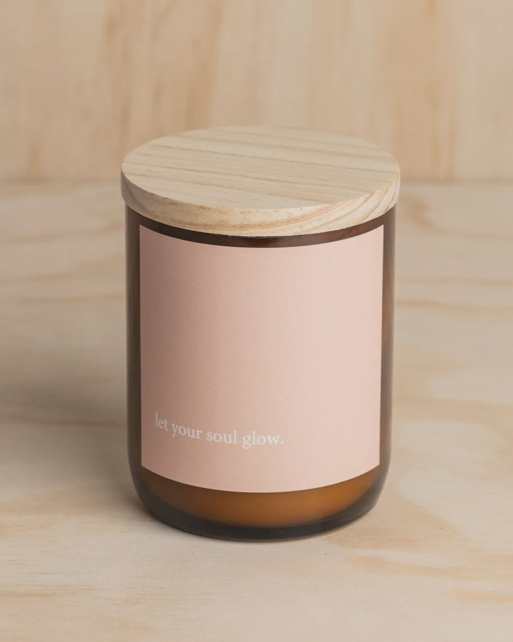 Heartfelt Quote Candle - let your soul glow Gifts and Accessories Commonfolk