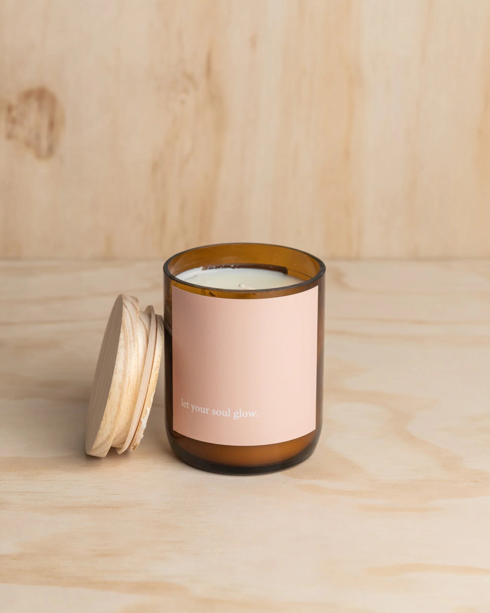 Heartfelt Quote Candle - let your soul glow Gifts and Accessories Commonfolk