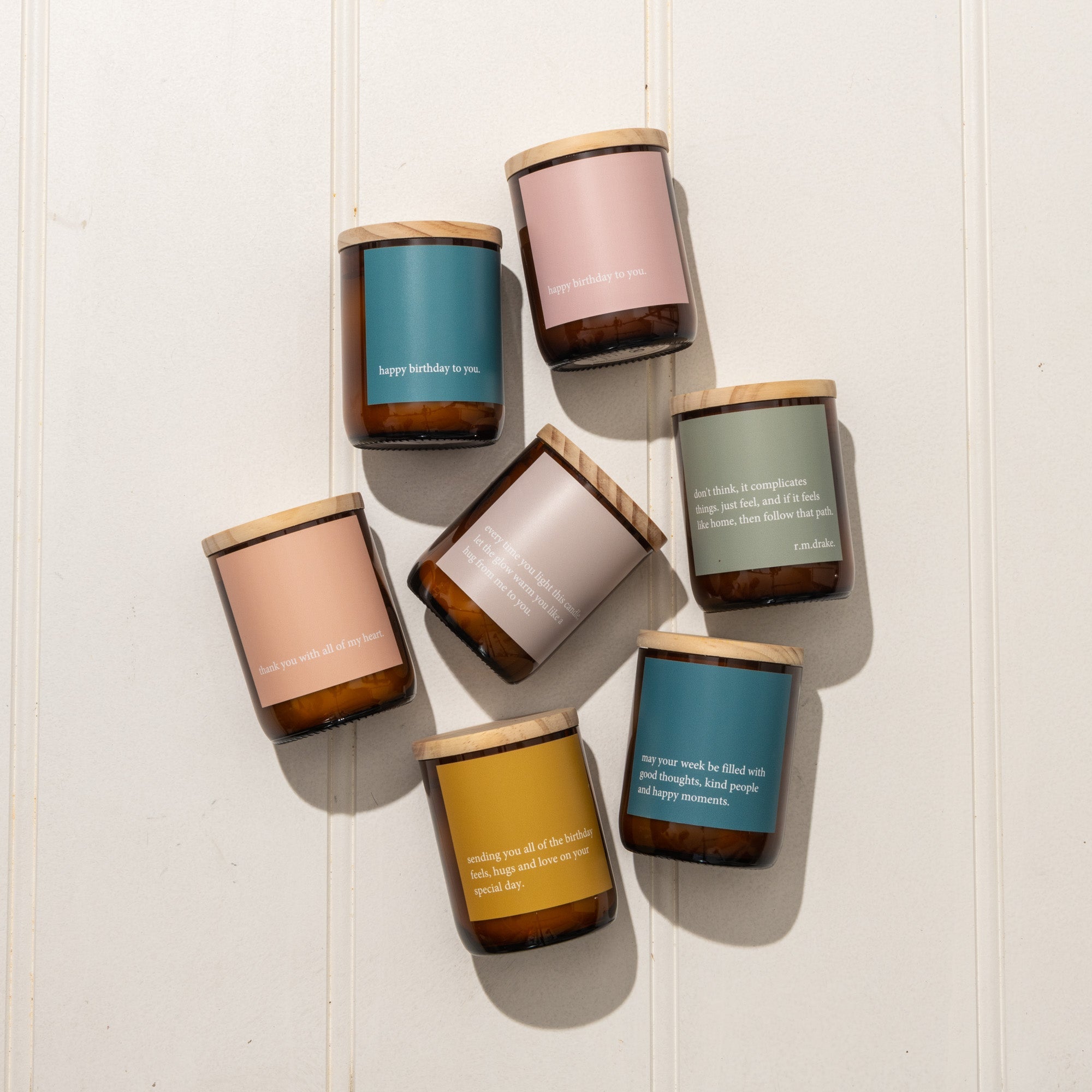 Heartfelt Quote Candle - birthday feels Gifts and Accessories Commonfolk