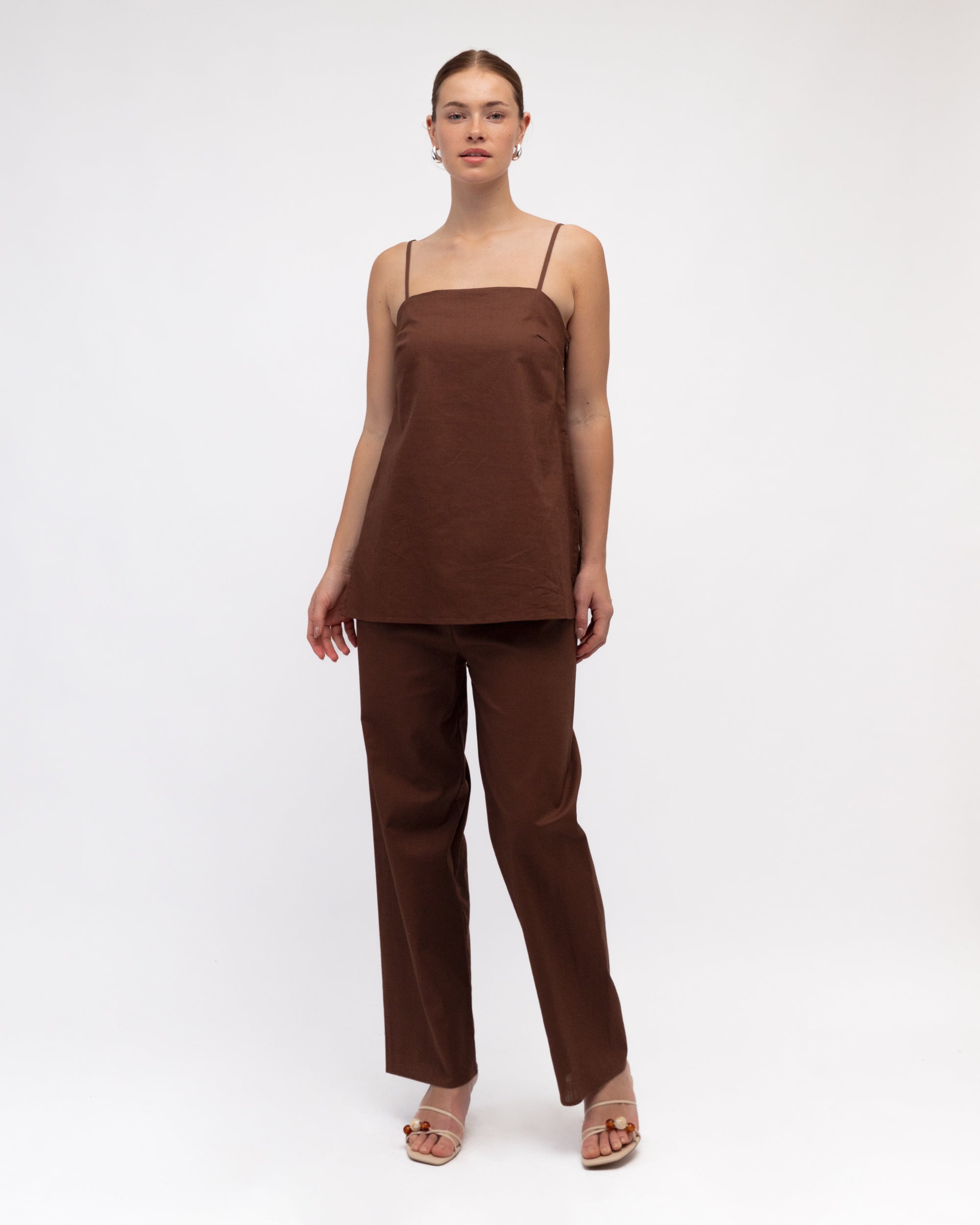 Chocolate Pant Bottoms White Closet