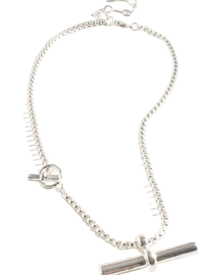 Toggle Detail Interest Chain Necklace Silver Necklaces Adorne