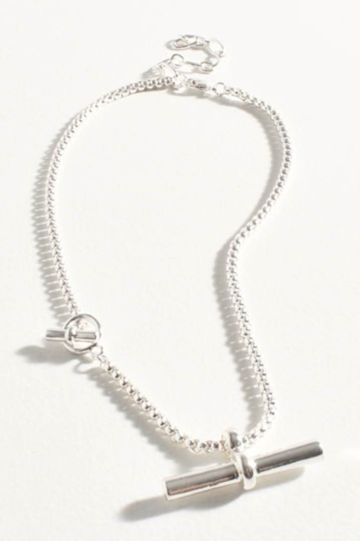 Toggle Detail Interest Chain Necklace Silver - Global Free Style