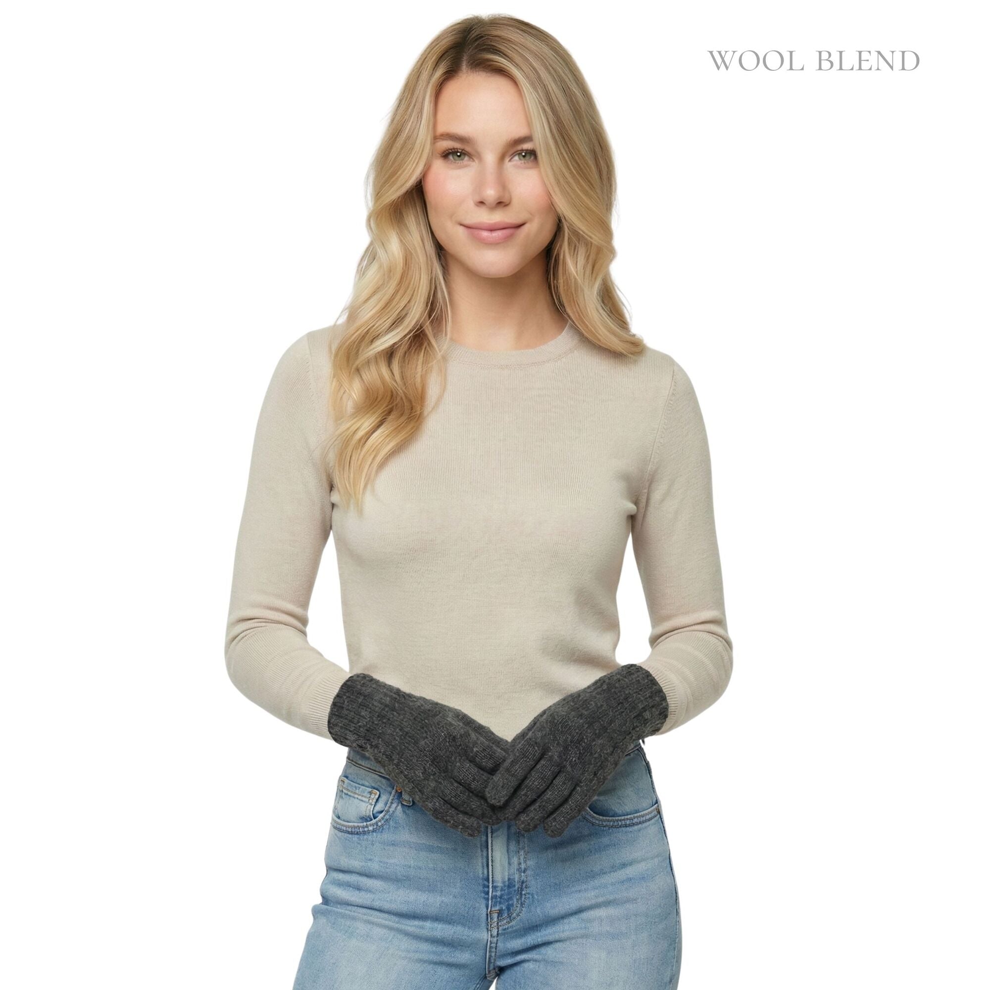 Heritage Knit Gloves Grey Gloves Taylor Hill