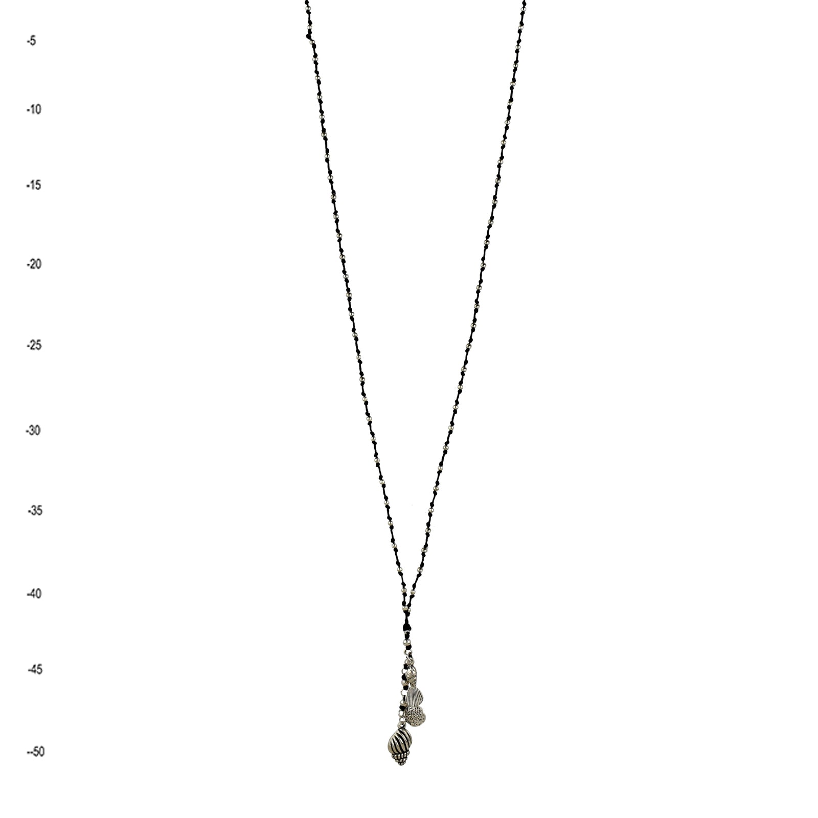 Waxed Cord Necklace Seashell Black Necklaces Taylor Hill