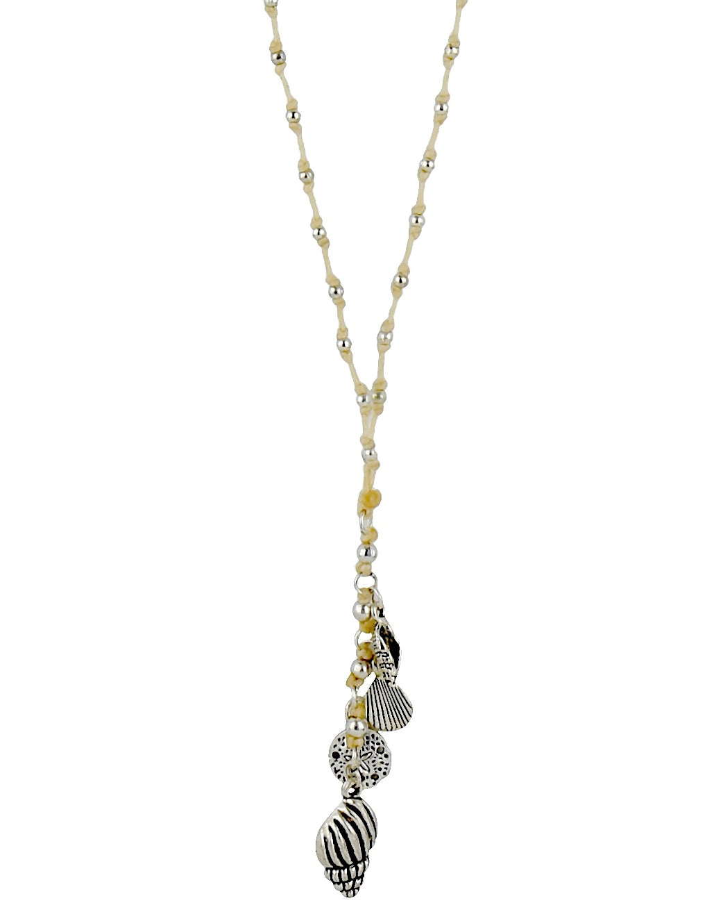 Waxed Cord Necklace Seashell Cream Necklaces Taylor Hill