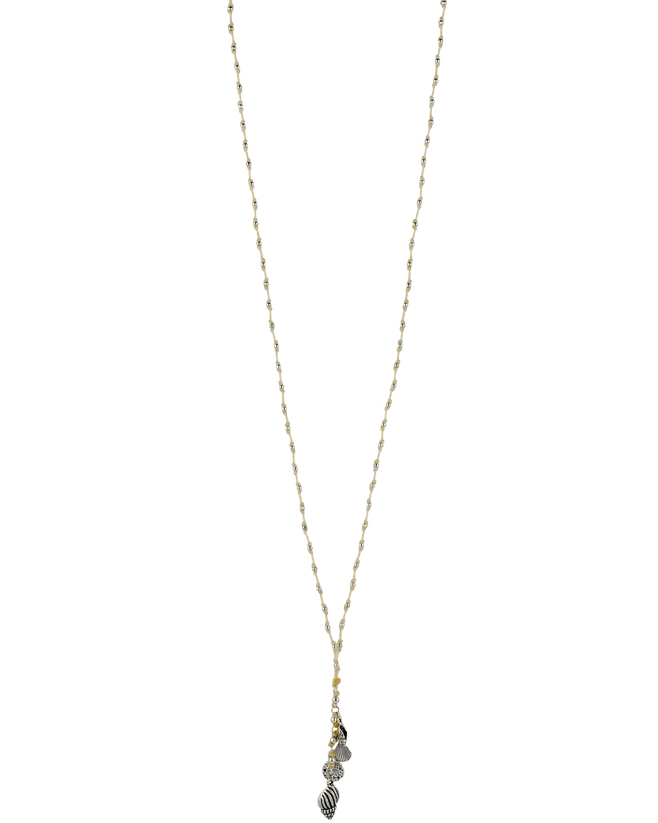 Waxed Cord Necklace Seashell Cream Necklaces Taylor Hill