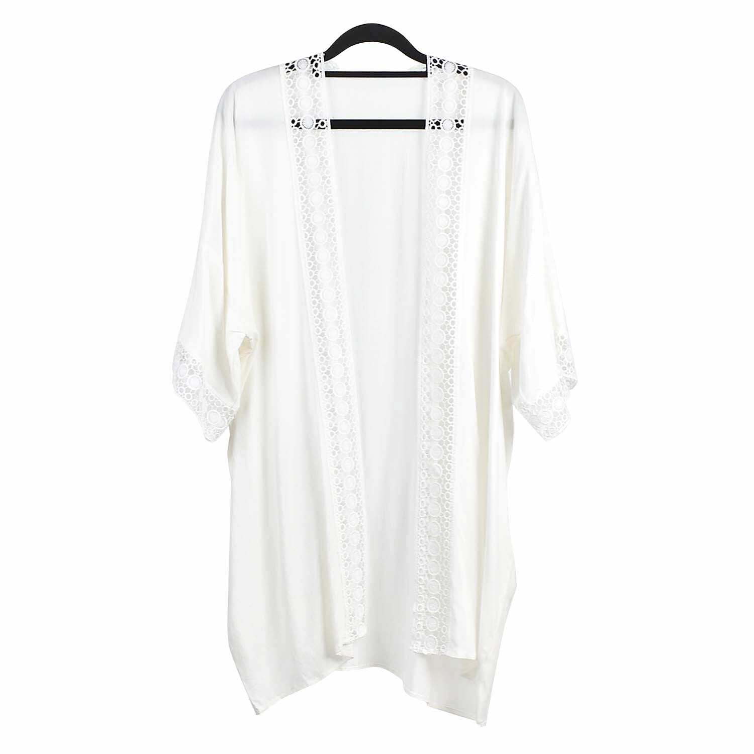 Lace Kimono White Tops Taylor Hill