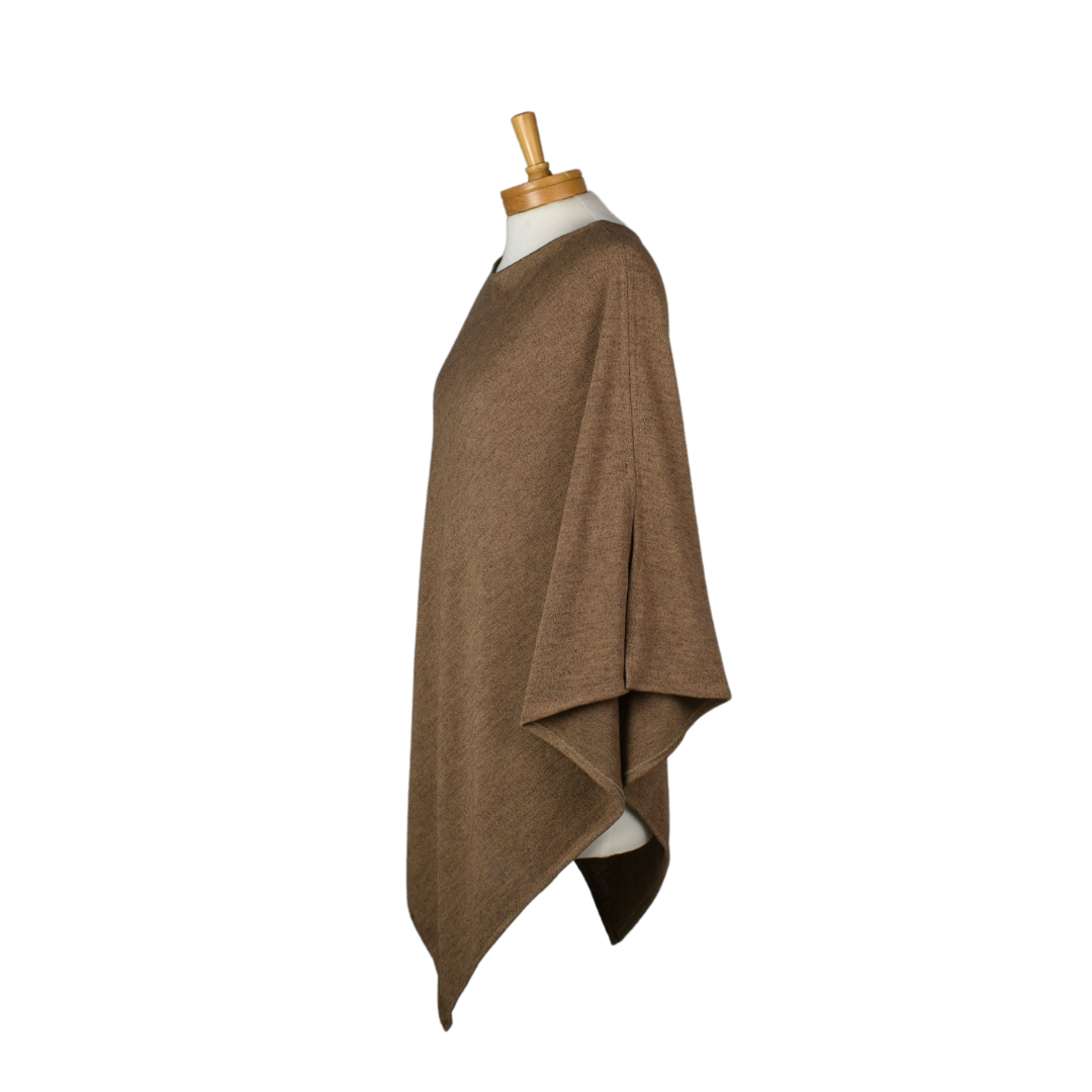 Pearl Poncho Brown Tops Taylor Hill