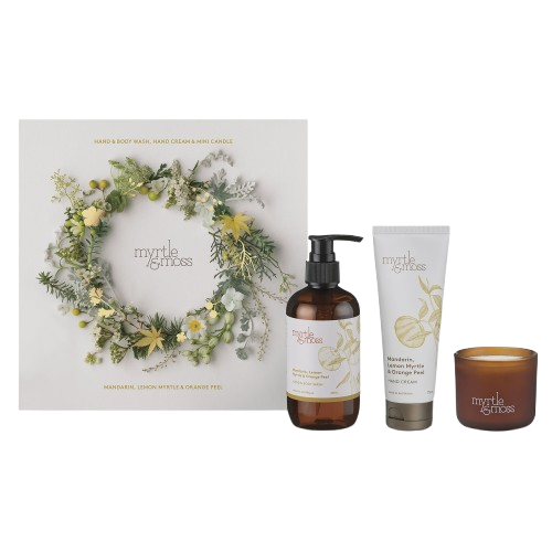Christmas Trio Mandarin Lemon Myrtle & Orange Peel Gifts and Accessories Myrtle & Moss