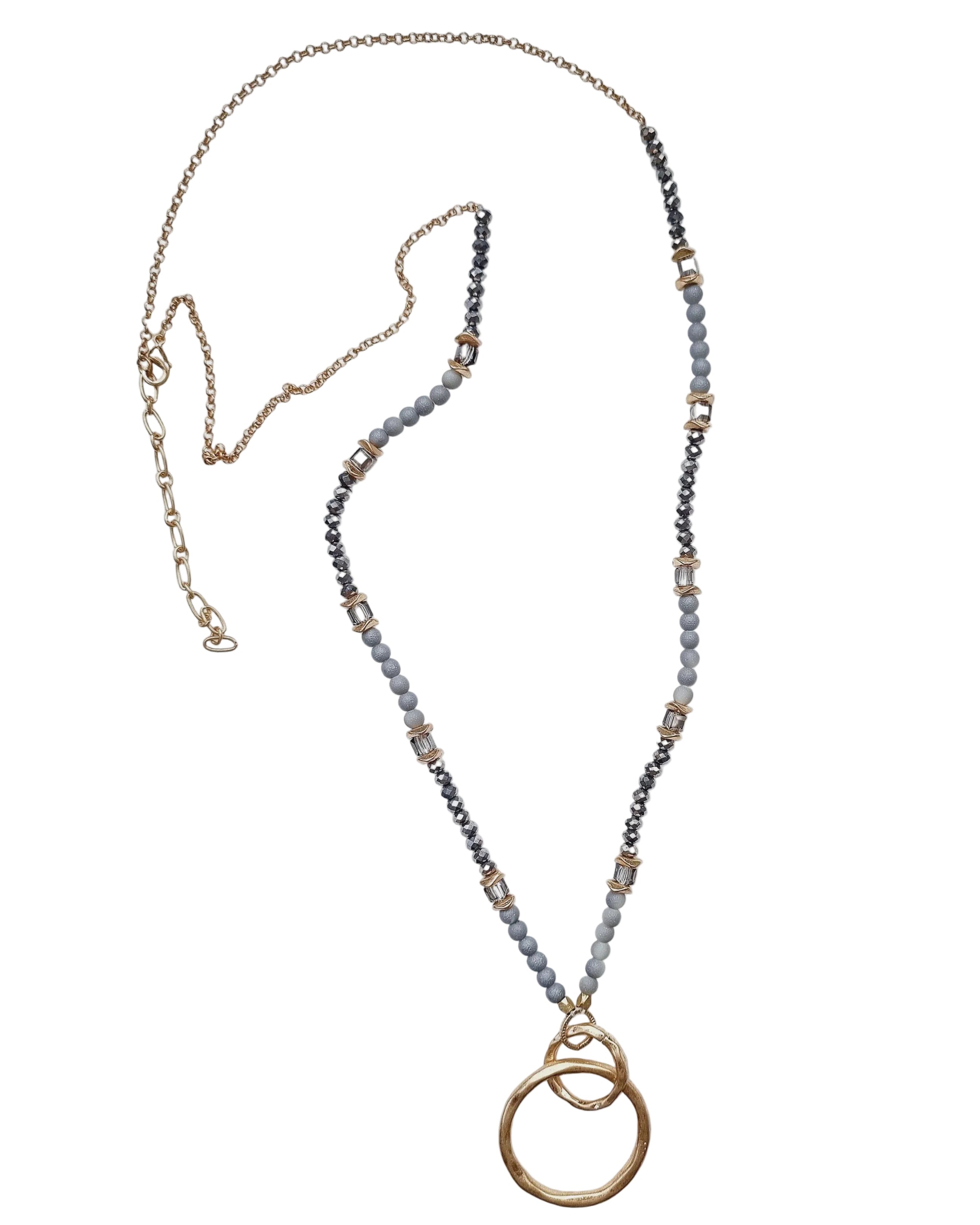 Trysta Necklace 1901-01-5NGREY Necklaces Zoda