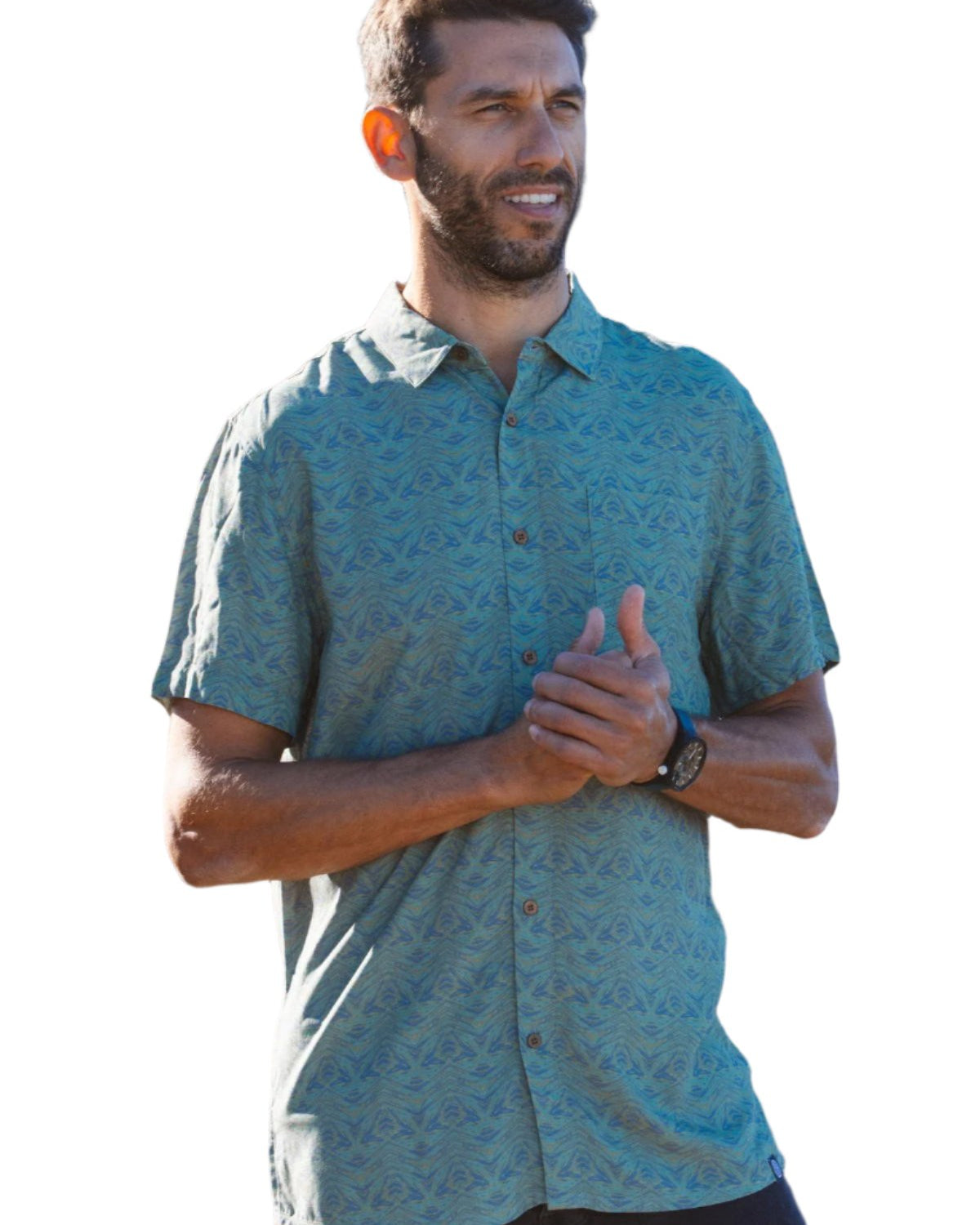 Temple Of Bloom Mens Short Sleeve Shirt Mens Tops Skumi XS