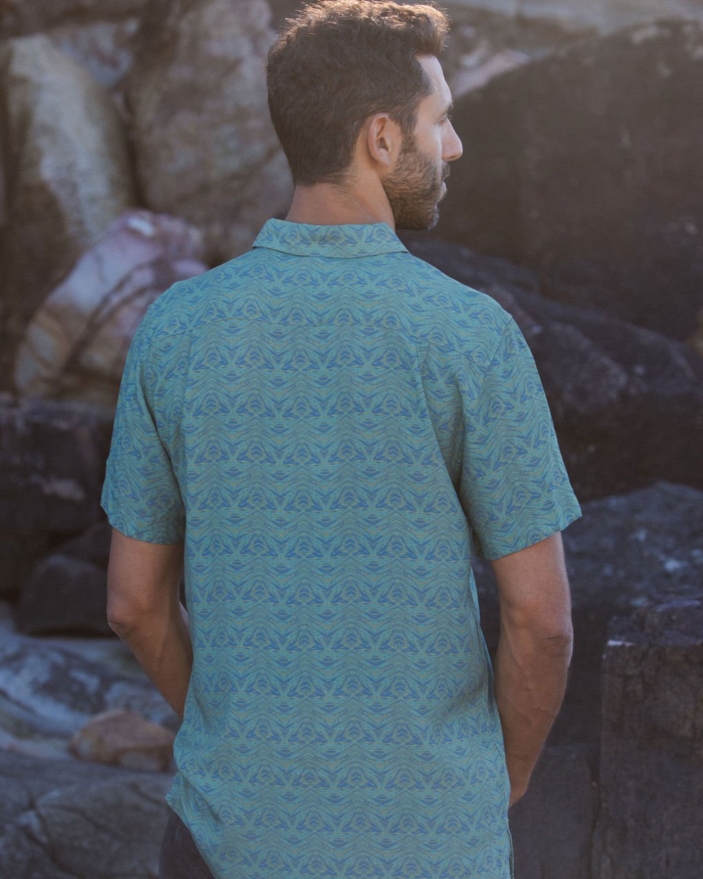 Temple Of Bloom Mens Short Sleeve Shirt Mens Tops Skumi