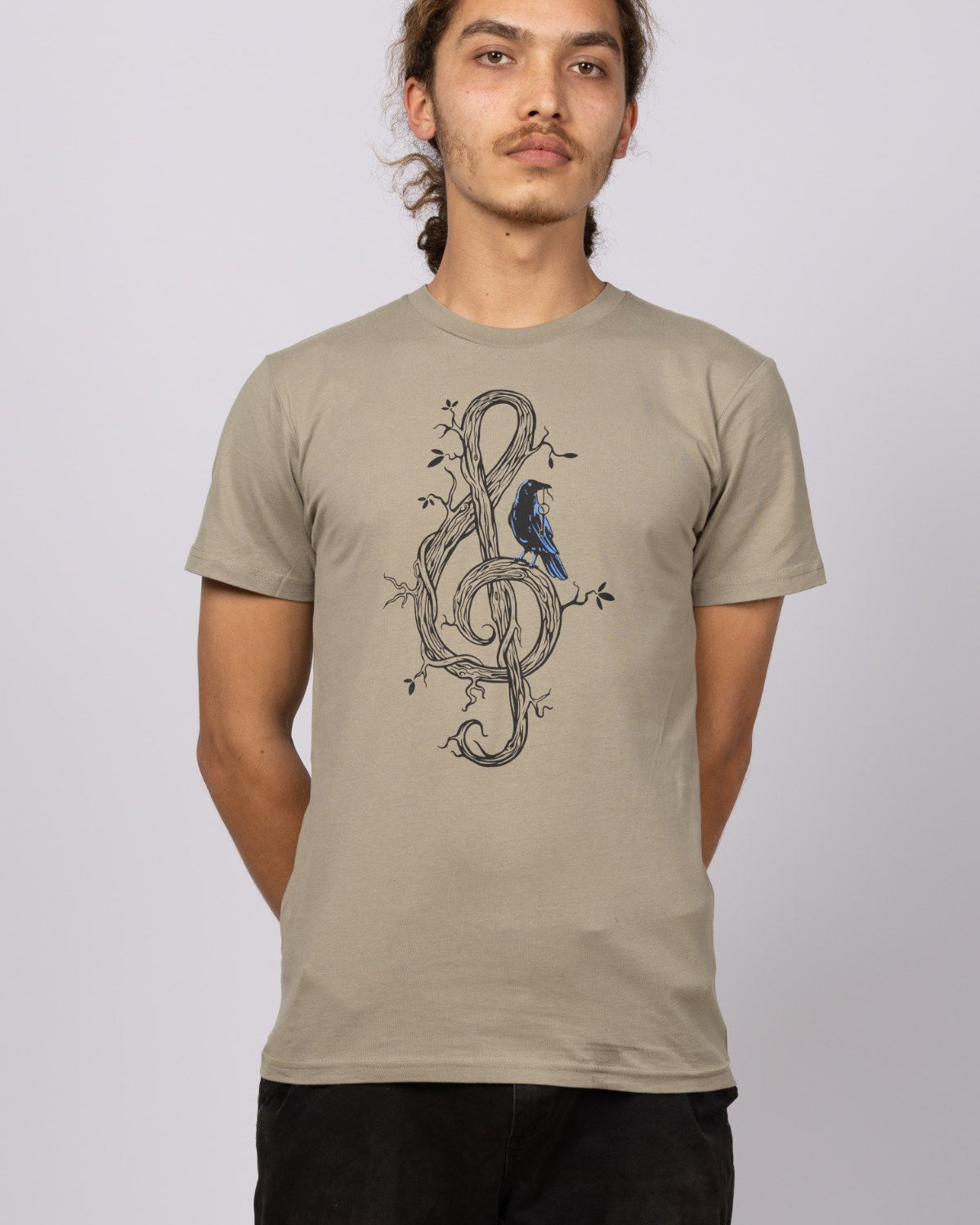 Treble Clef Eucalyptus Mens T Shirt Mens Tops Skumi