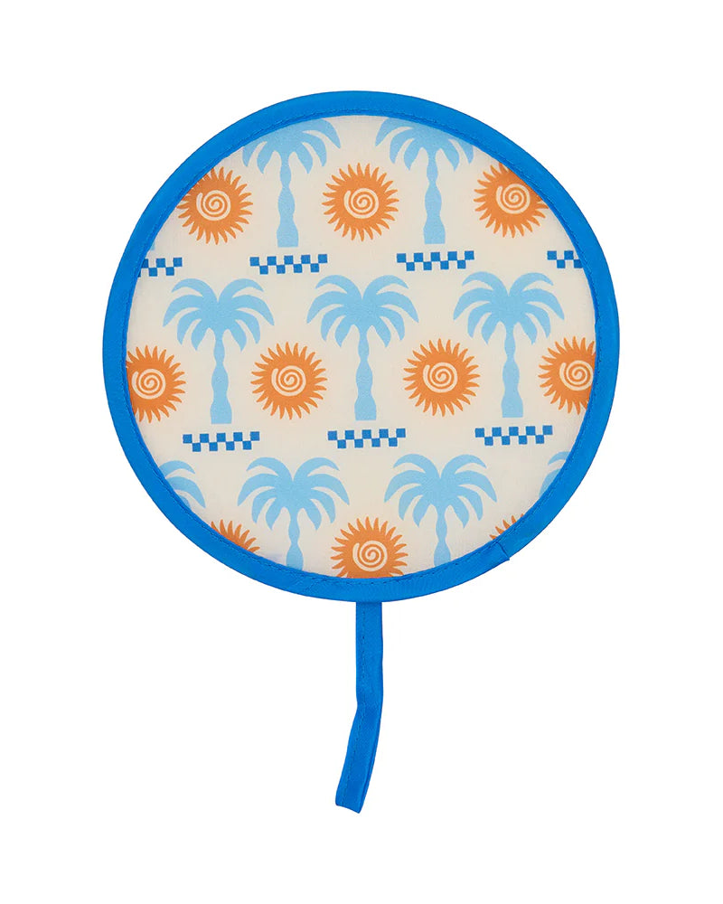 Twist Fan Aussie Gifts and Accessories Annabel Trends Blue Palm