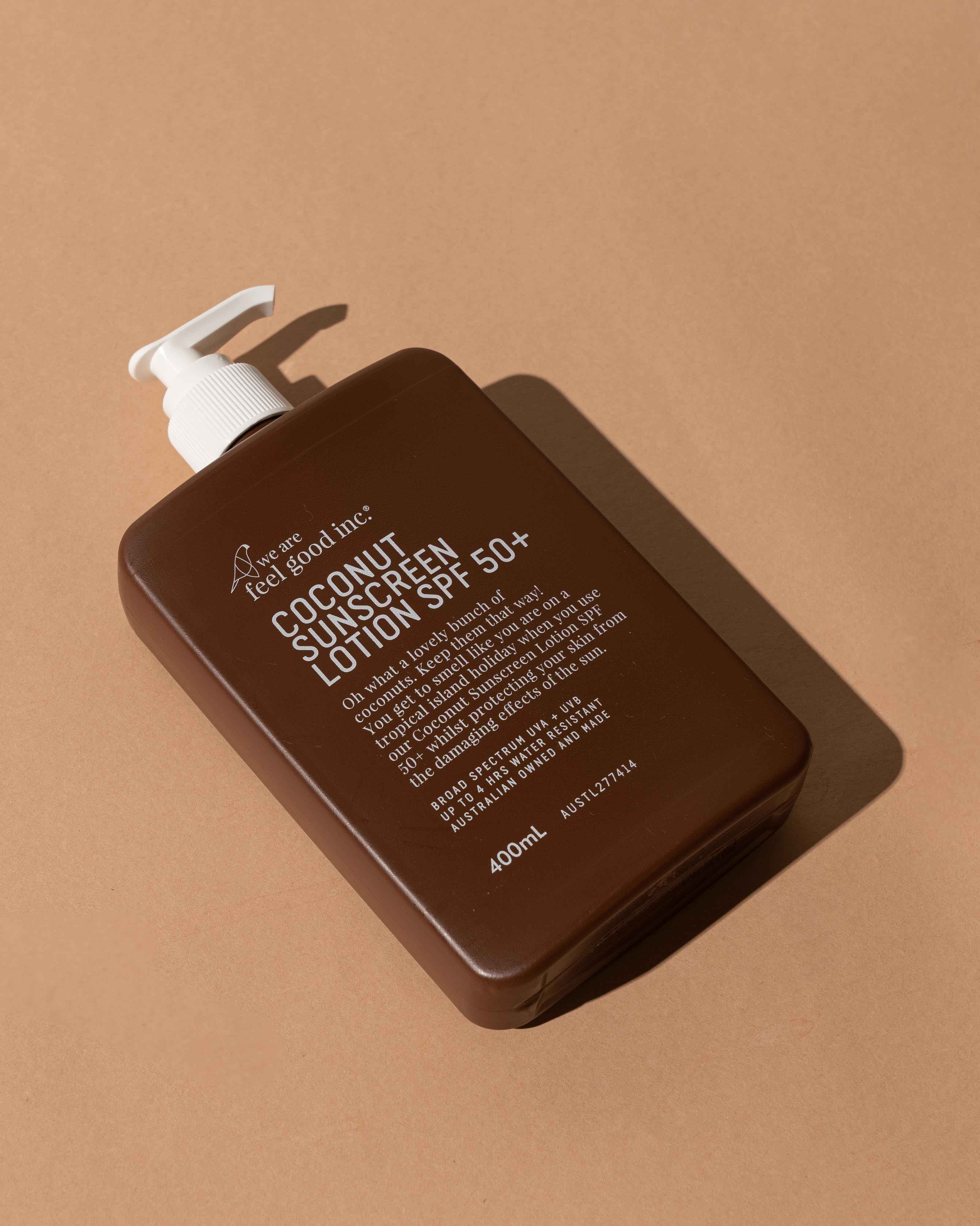 We Are Feel Good Inc Coconut Sunscreen SPF 50+ - 400ml Body we are feel good inc