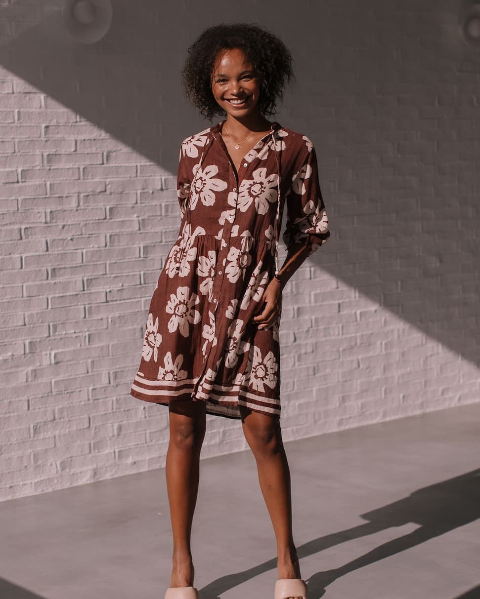 White Poetry Short Dress - Global Free Style