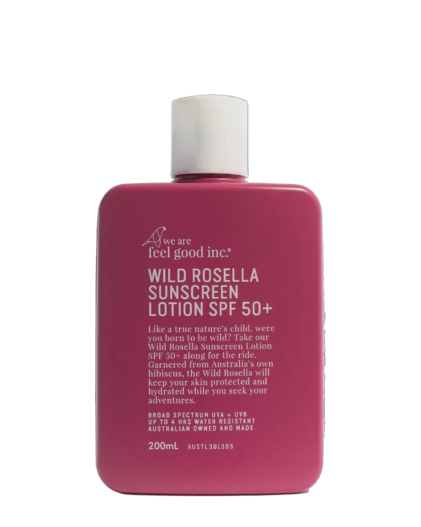 We Are Feel Good Inc Wild Rosella Sunscreen Lotion SPF50+ 200ml Body we are feel good inc