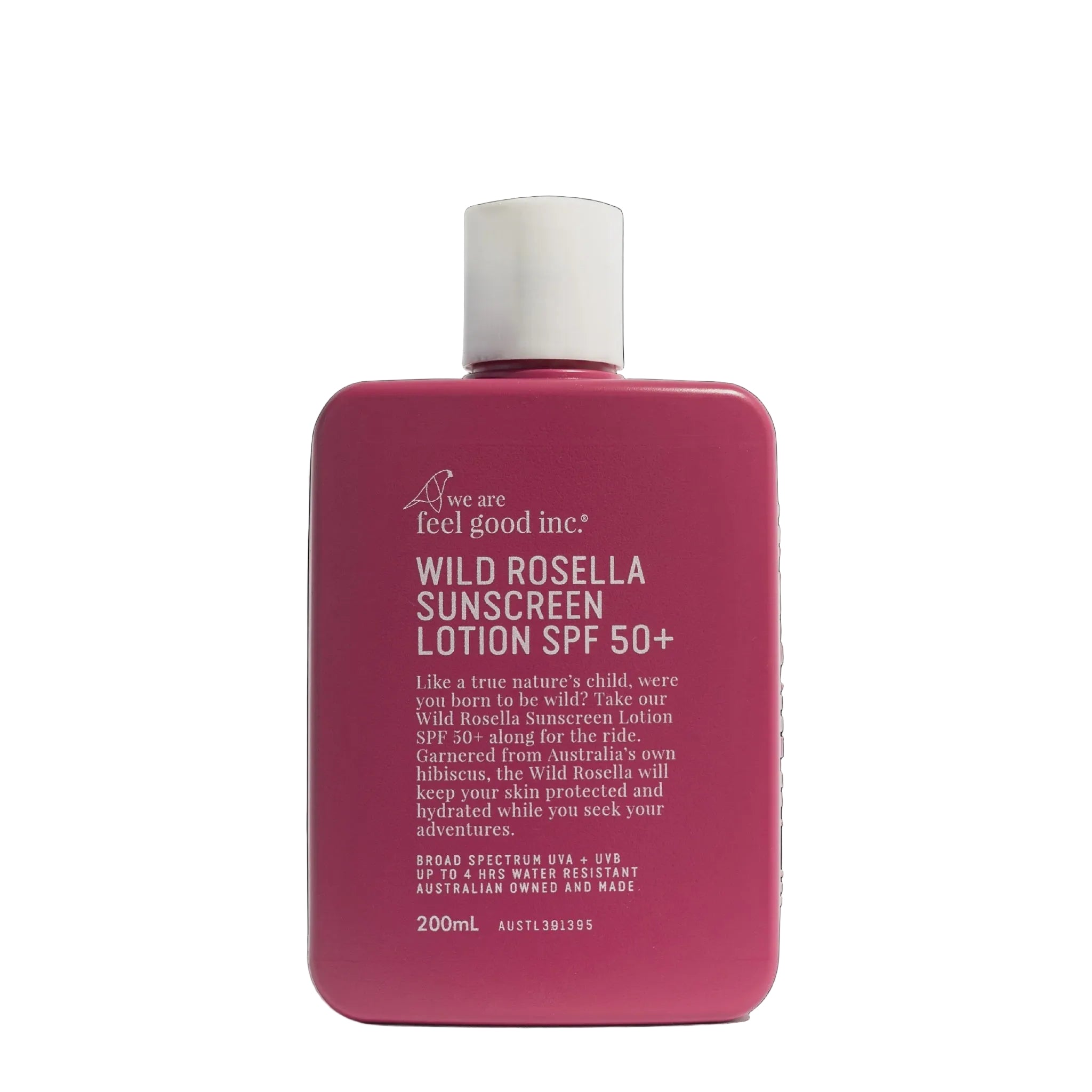 We Are Feel Good Inc Wild Rosella Sunscreen Lotion SPF50+ 200ml Body we are feel good inc