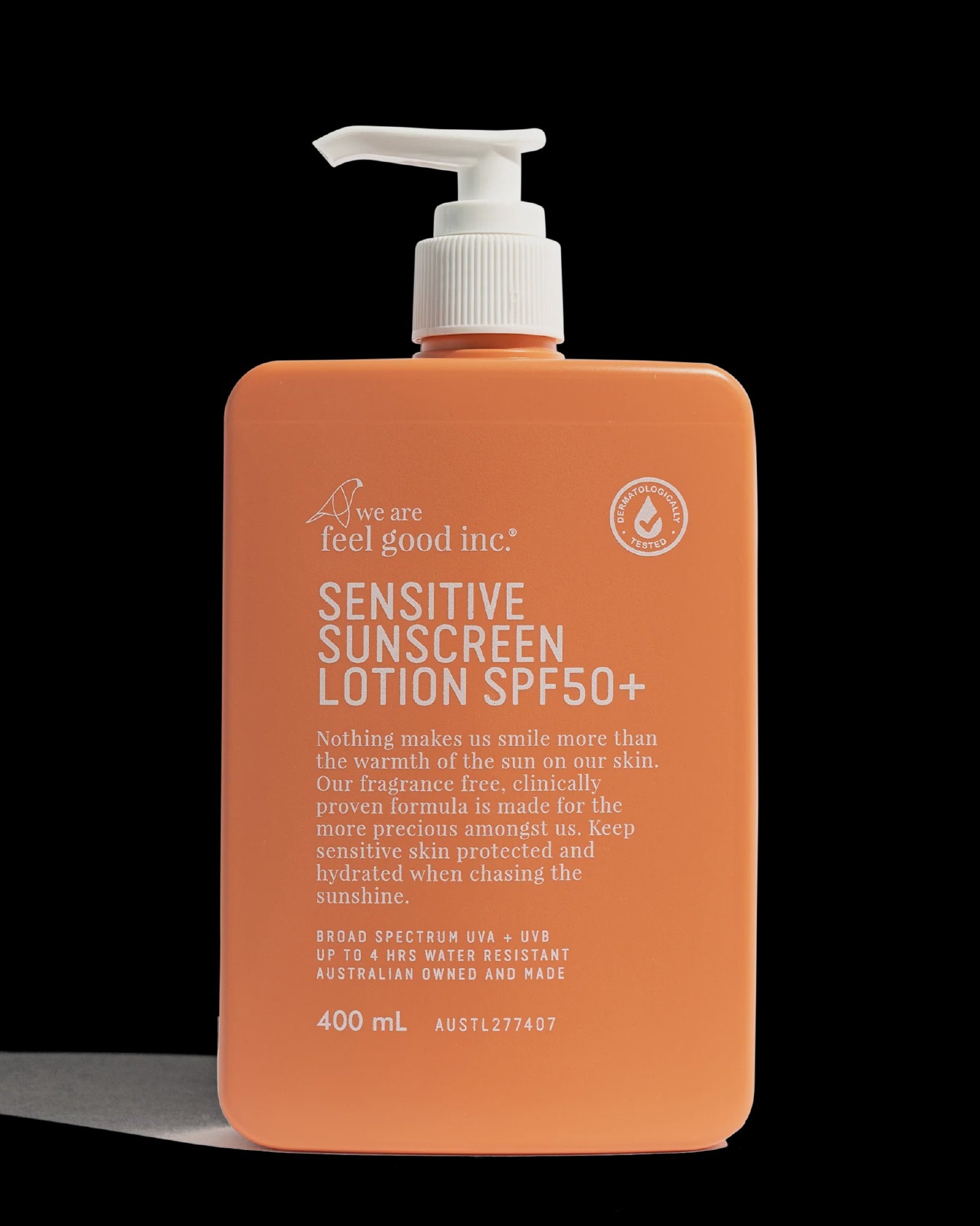 We Are Feel Good Inc Sensitive Sunscreen SPF 50+ - 400ml Body we are feel good inc