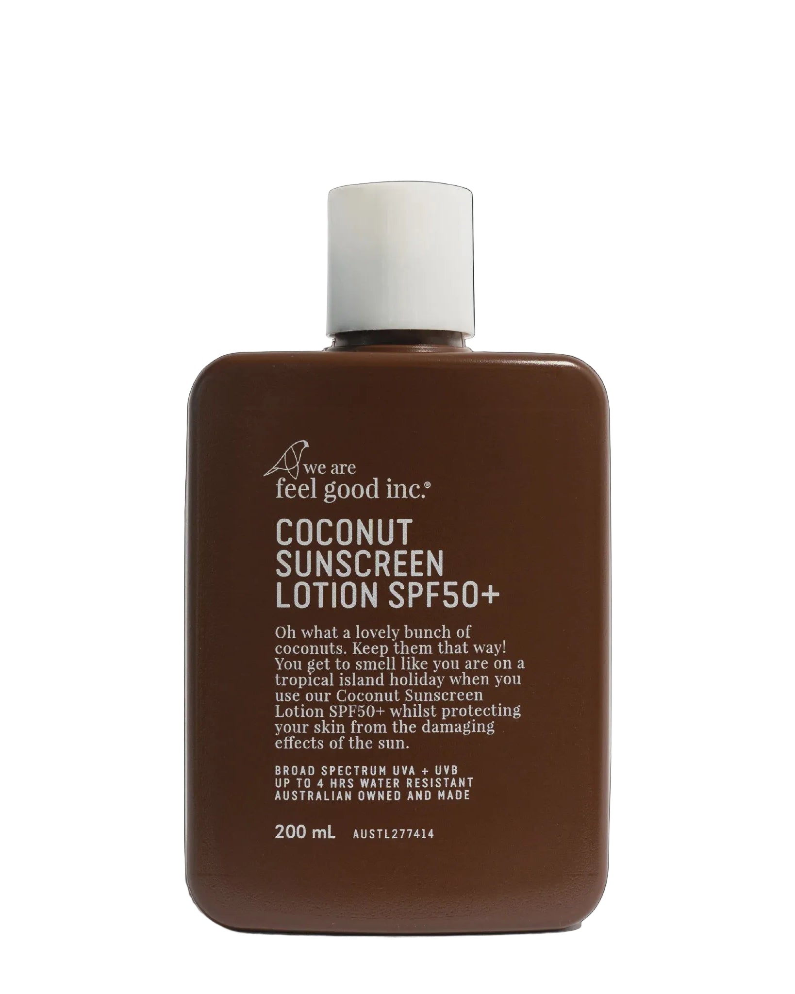 We Are Feel Good Inc Coconut Sunscreen SPF 50+ - 200ml Body we are feel good inc