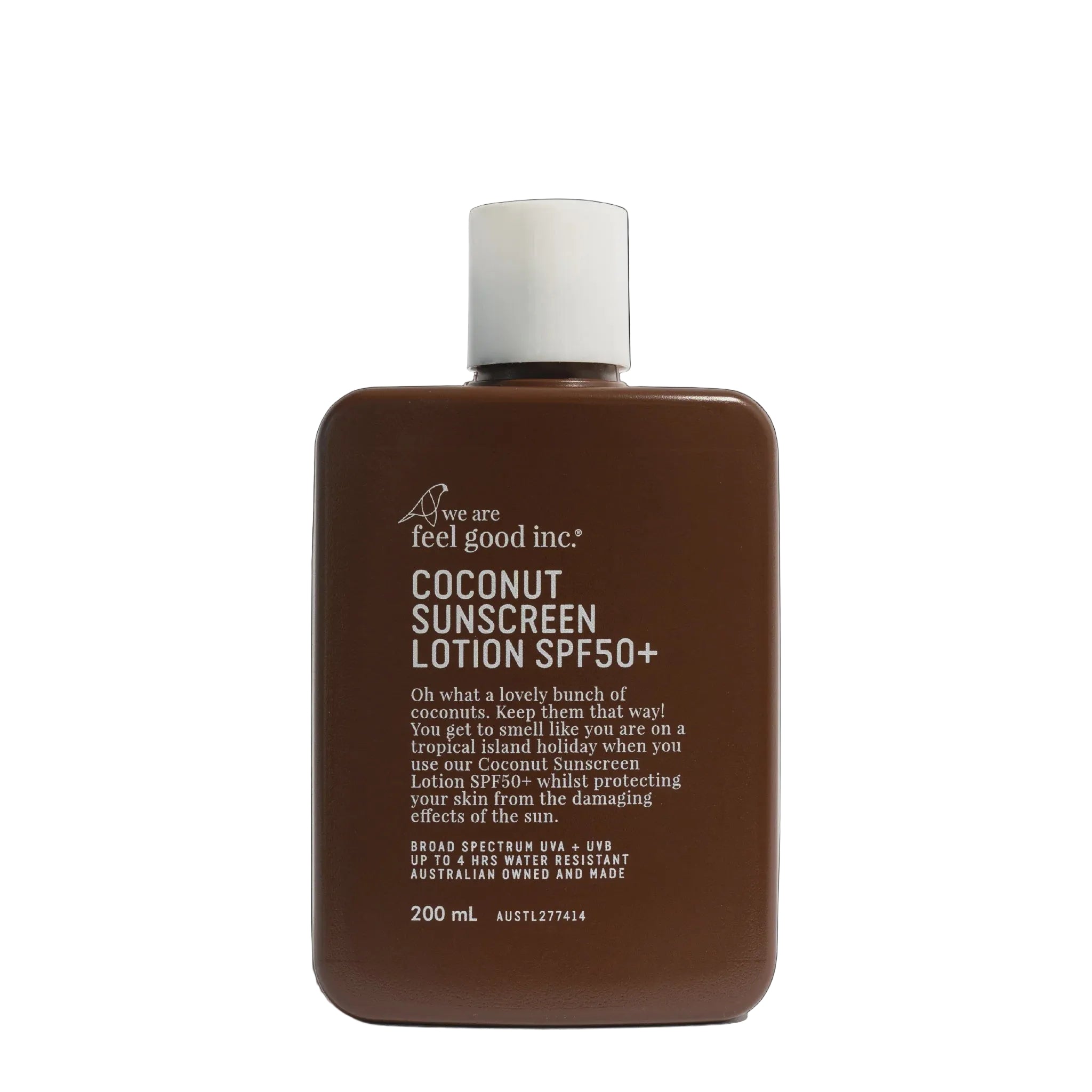 We Are Feel Good Inc Coconut Sunscreen SPF 50+ - 200ml Body we are feel good inc
