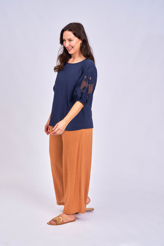 Carrie Top Navy - Global Free Style