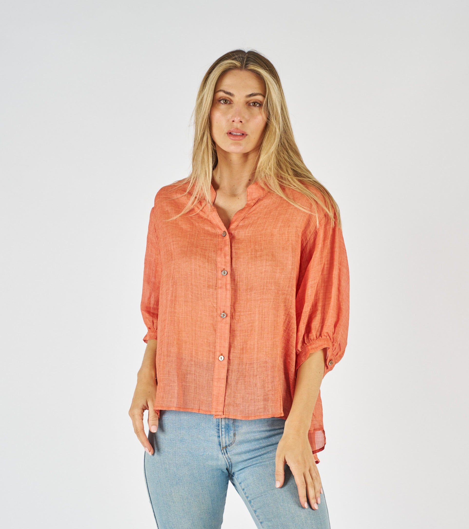 Aurora Top Orange Tops Worthier