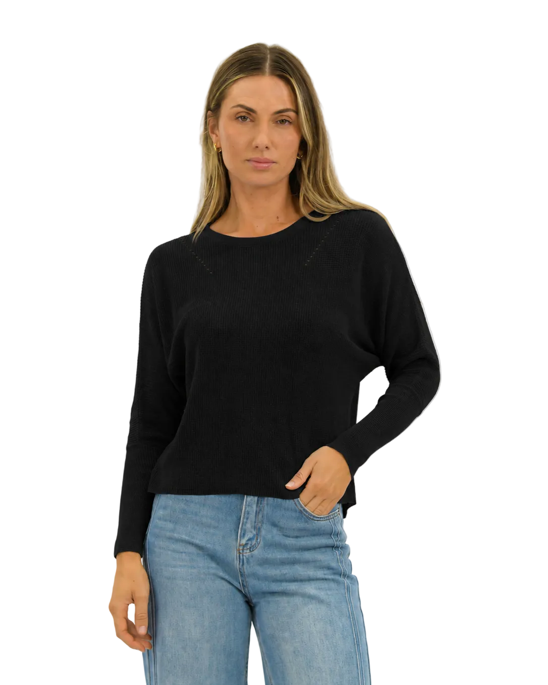 Alira Knit Black Tops Worthier S/M