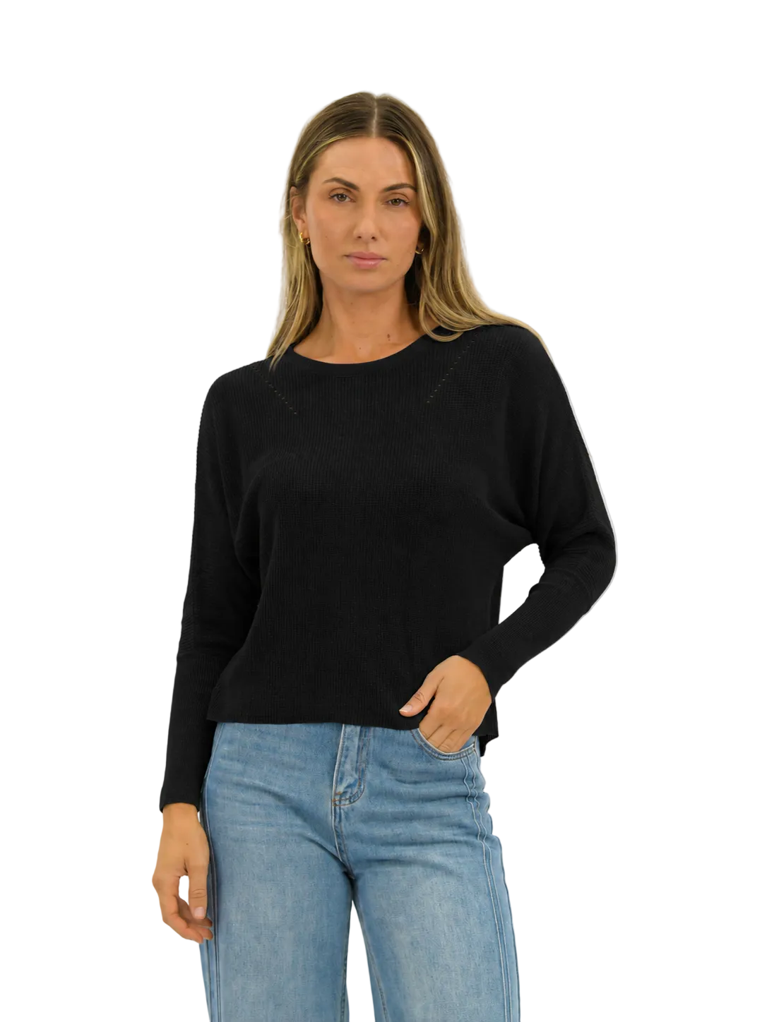 Alira Knit Black Tops Worthier S/M