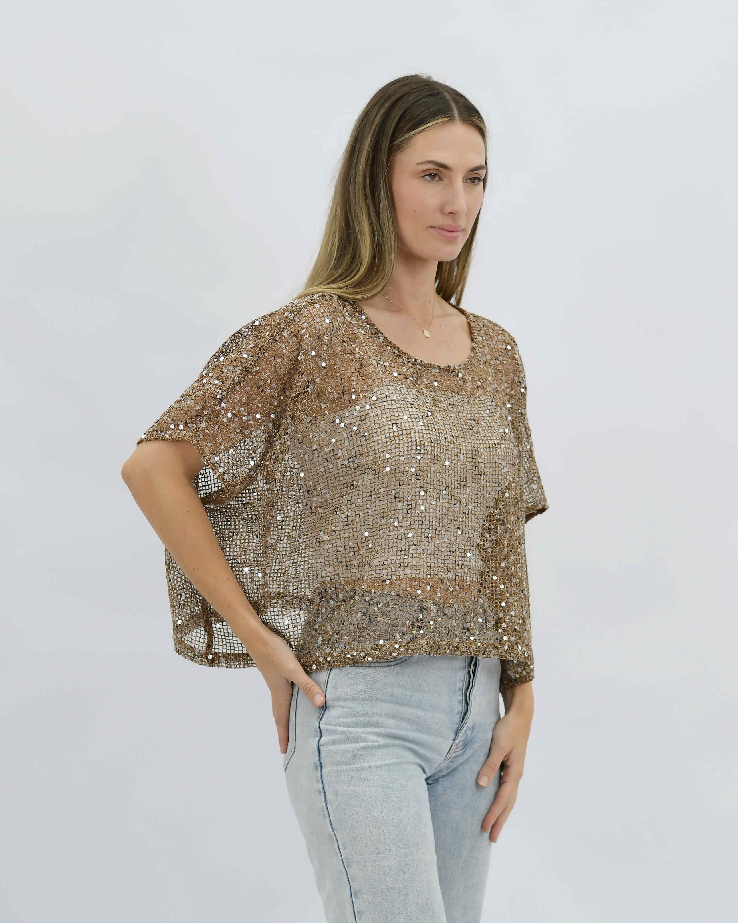 Golden Hour Knit Chocolate Tops Worthier