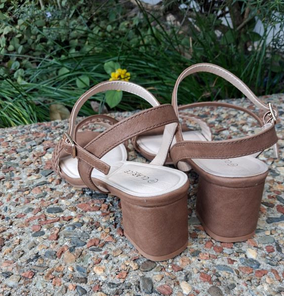 Weave Heels - Tan Shoes Clarice