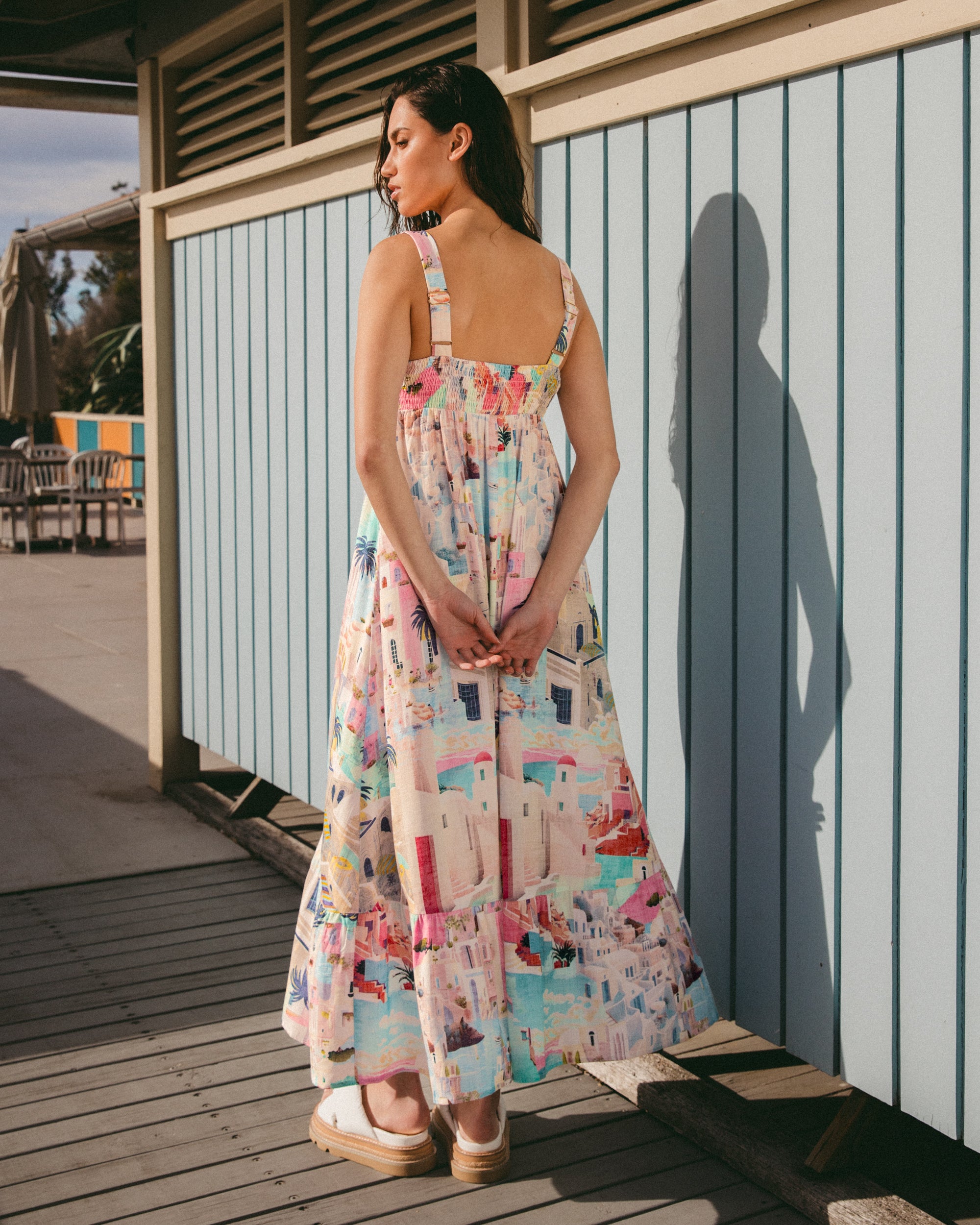 White Closet Maxi Sunny Santorini Dresses White Closet