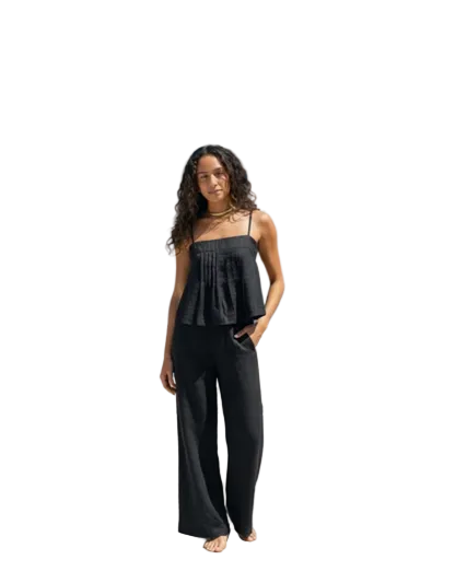 Winona Cami Black - Linen Tops Coconinya XS