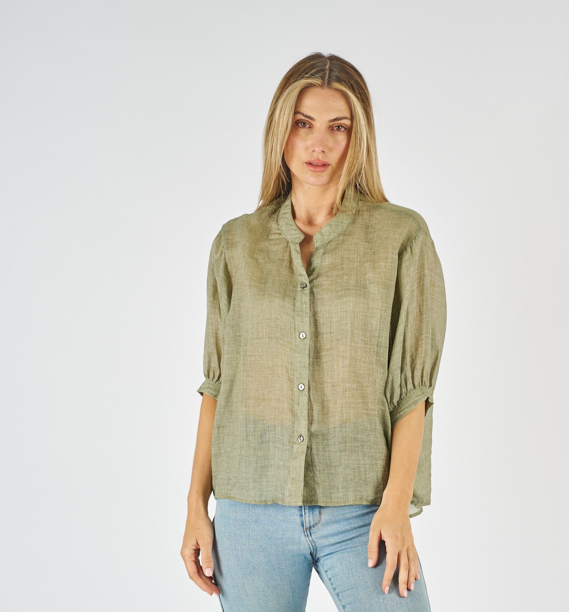 Aurora Top Khaki Tops Worthier